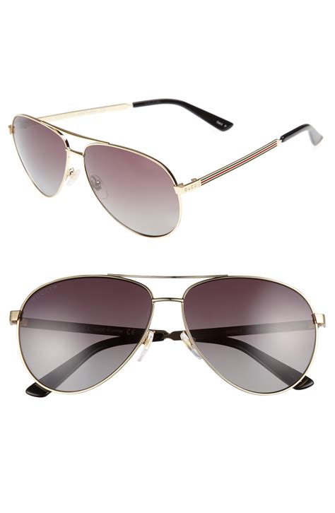 nordstrom gucci aviator sunglasses